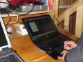 Manuelle Teleskopsteuerung am Notebook